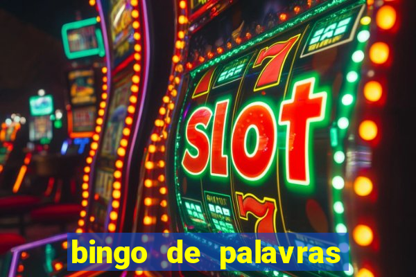 bingo de palavras 3 ano